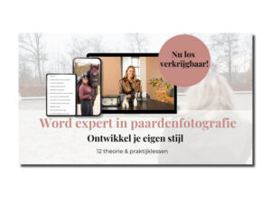 Ryanne Marije - Word een expert in paardenfotografie